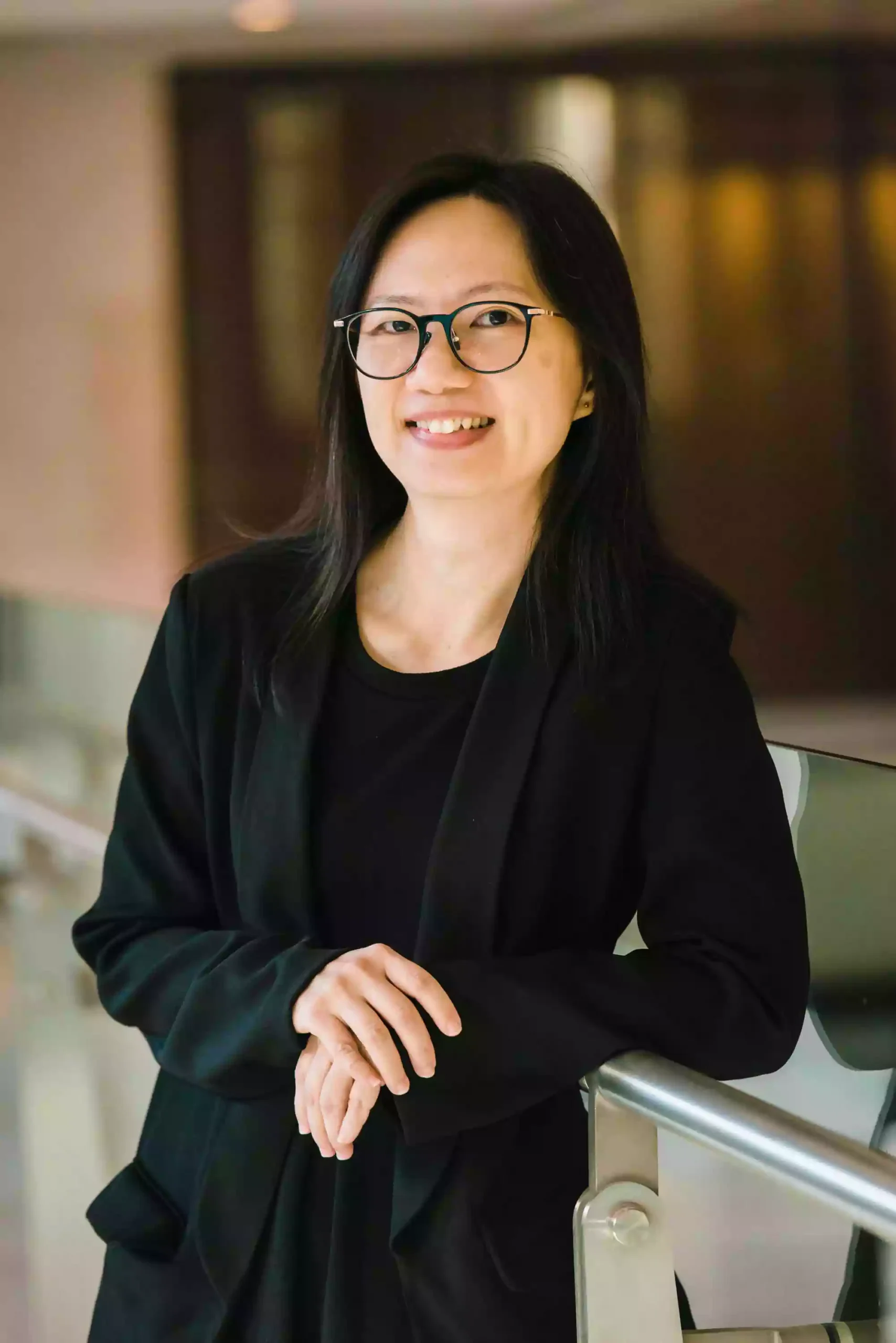 portrait of a woman conference attendee